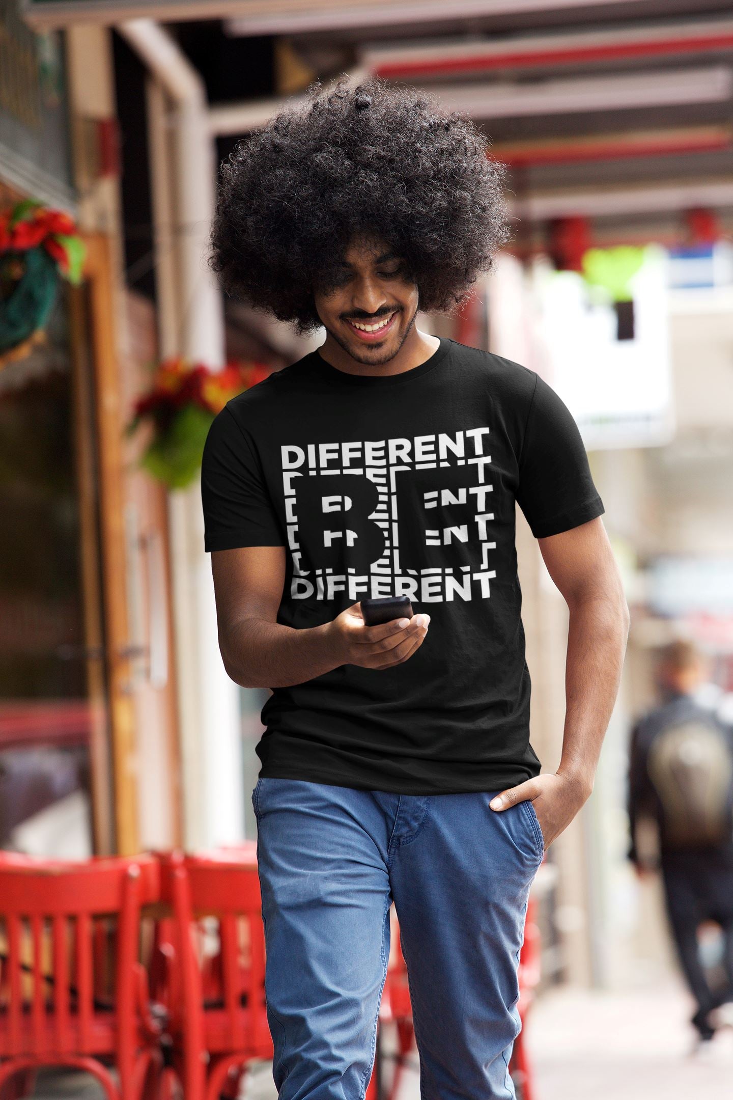 Be Different Negative Space Designed T-Shirt*