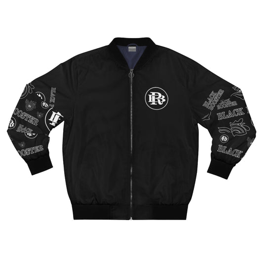 Black BR Monogram Bomber Jacket