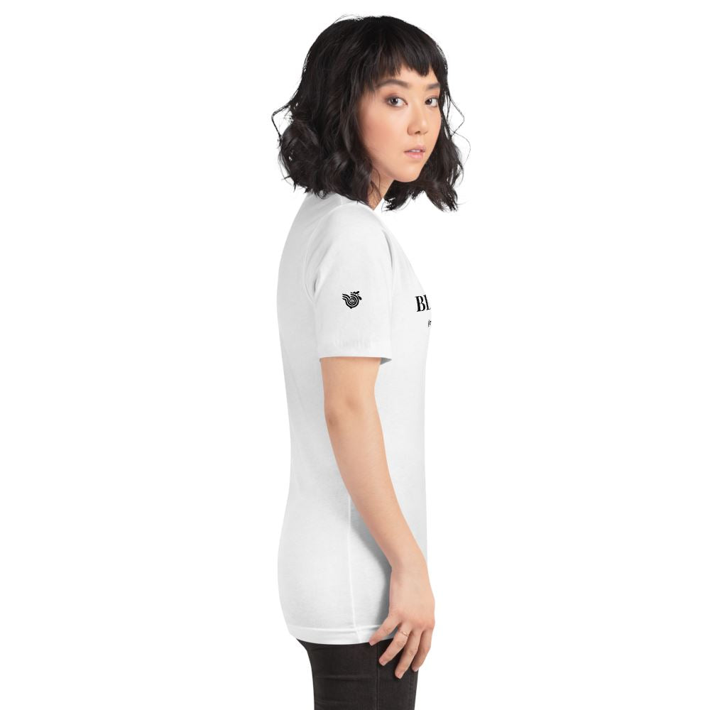 Black Rooster Defined unisex tee (white)