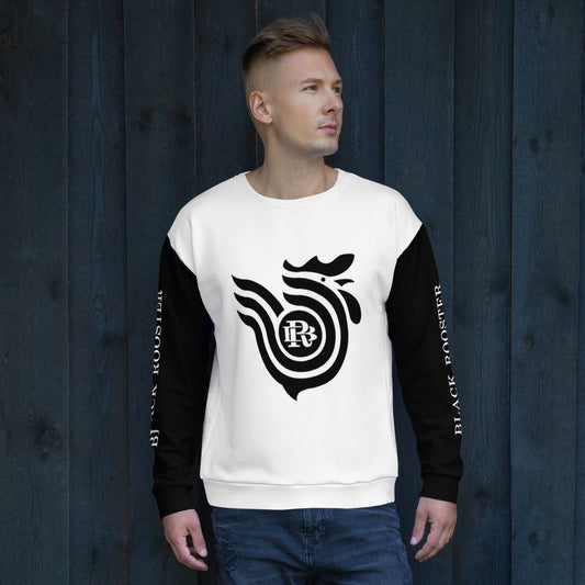 Black Rooster Unisex Pullover (Black and White)