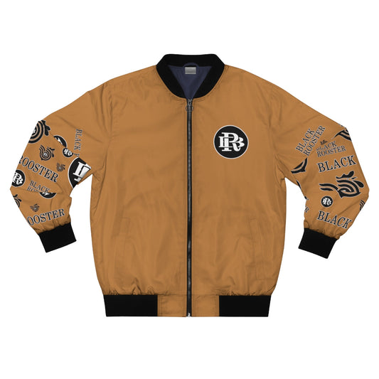 Gold BR Monogram Bomber Jacket