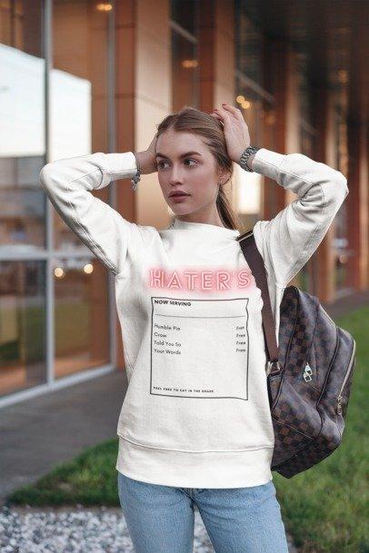 Hater's unisex fleece sweatshirt
