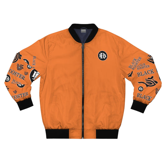 Orange BR Monogram Bomber Jacket