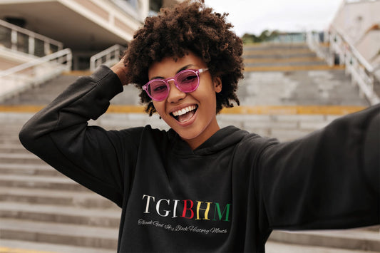Thank God It's Black History Month unisex hoodie