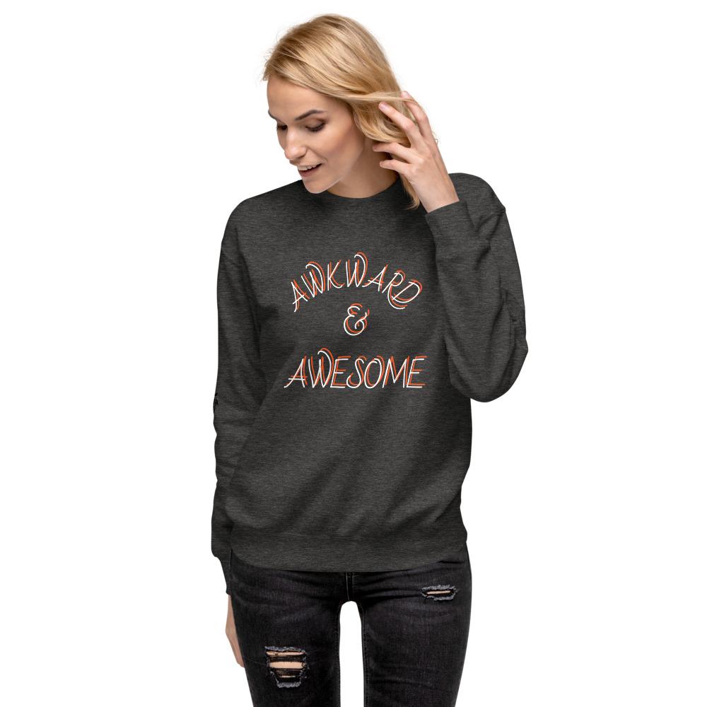 "Awkward & Awesome" Unisex Fleece Pullover