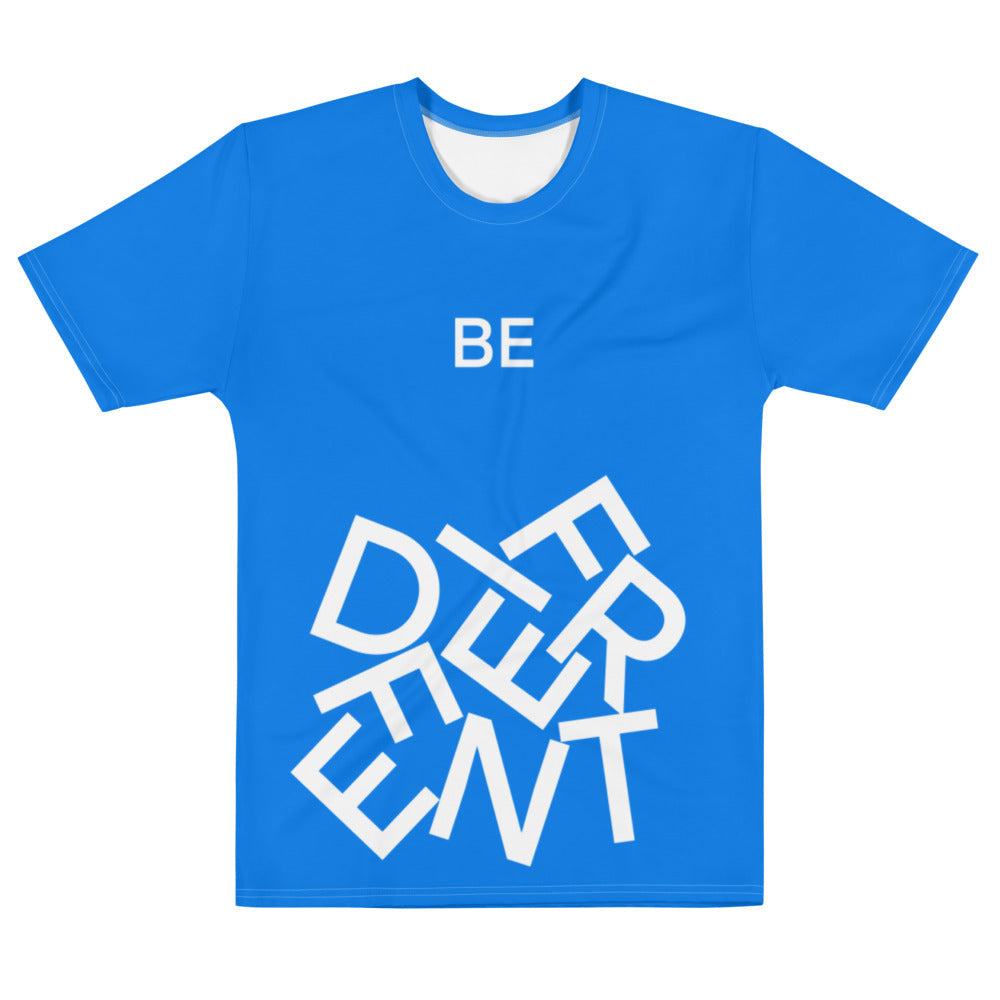 Be Different Royal Blue and White Tumbled Letters T-Shirt*