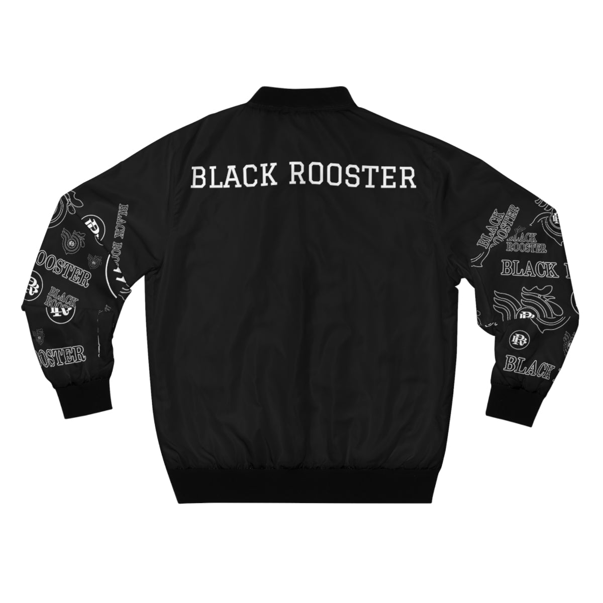 Black BR Monogram Bomber Jacket