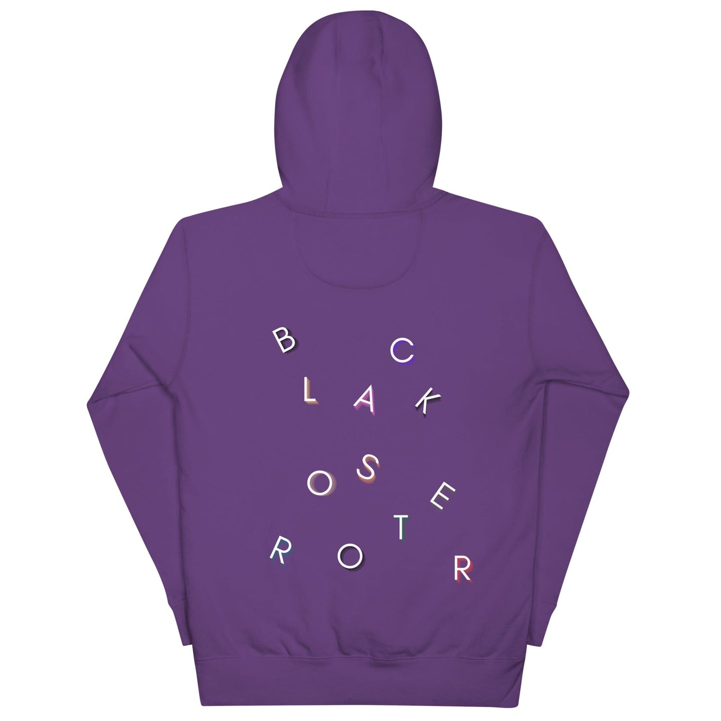 Black Rooster Tumbled Letters unisex hoodie