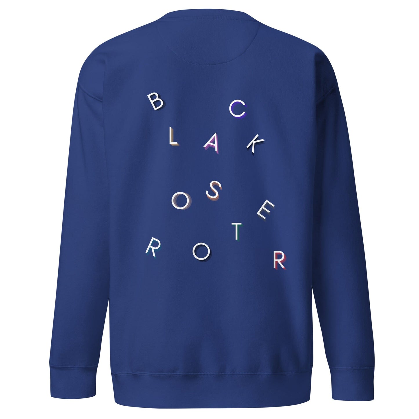 Black Rooster Tumbled Letters unisex premium pullover
