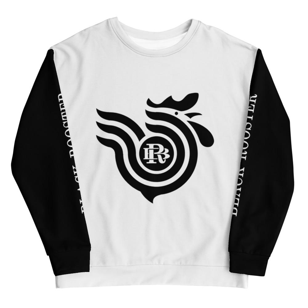 Black Rooster Unisex Pullover (Black and White)
