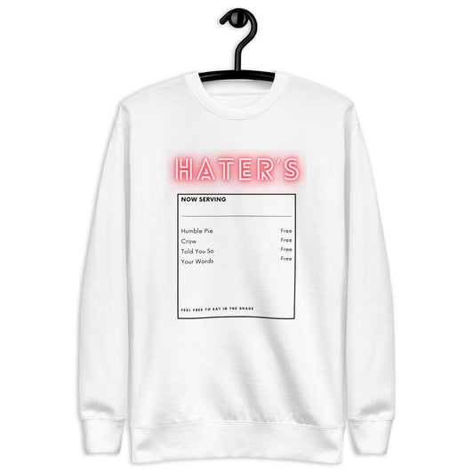 Hater's unisex fleece sweatshirt